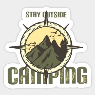 Stay Outside - Camping Edition Sticker